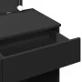 Tocador con luces LED negro 100x40x120 cm by , Bedroom Dressers - Ref: Foro24-848207, Price: 156,61 €, Discount: %