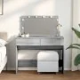 Tocador con luces LED color gris Sonoma 100x40x120 cm by , Bedroom Dressers - Ref: Foro24-848211, Price: 137,64 €, Discount: %