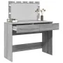 Tocador con luces LED color gris Sonoma 100x40x120 cm by , Bedroom Dressers - Ref: Foro24-848211, Price: 137,64 €, Discount: %