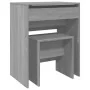 Tocador con taburete gris Sonoma 60x40x113,5 cm de , Tocadores para dormitorios - Ref: Foro24-848218, Precio: 86,16 €, Descue...