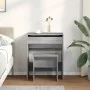 Tocador con taburete gris Sonoma 60x40x113,5 cm de , Tocadores para dormitorios - Ref: Foro24-848218, Precio: 86,16 €, Descue...
