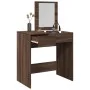 Tocador con espejo marrón roble 73x46,5x120 cm de , Tocadores para dormitorios - Ref: Foro24-848226, Precio: 101,81 €, Descue...