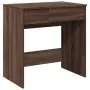 Tocador con espejo marrón roble 73x46,5x120 cm de , Tocadores para dormitorios - Ref: Foro24-848226, Precio: 101,81 €, Descue...