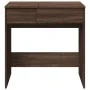 Tocador con espejo marrón roble 73x46,5x120 cm de , Tocadores para dormitorios - Ref: Foro24-848226, Precio: 101,81 €, Descue...