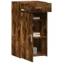 Aparador de madera de ingeniería roble ahumado 50x42,5x93 cm by , Sideboards - Ref: Foro24-846296, Price: 89,29 €, Discount: %