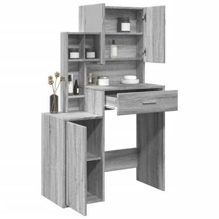 Tocador con mueble gris Sonoma 80x35x132 cm von , Schlafzimmerkommoden - Ref: Foro24-848239, Preis: 116,89 €, Rabatt: %