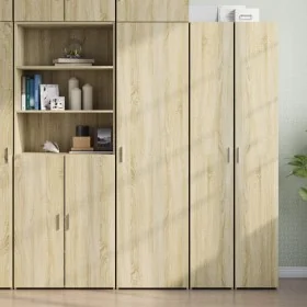 Aparador de madera de ingeniería roble Sonoma 50x42,5x185 cm by , Sideboards - Ref: Foro24-3281415, Price: 176,93 €, Discount: %