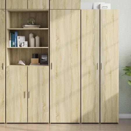 Aparador de madera de ingeniería roble Sonoma 50x42,5x185 cm by , Sideboards - Ref: Foro24-3281415, Price: 176,93 €, Discount: %