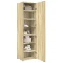 Aparador de madera de ingeniería roble Sonoma 50x42,5x185 cm by , Sideboards - Ref: Foro24-3281415, Price: 176,93 €, Discount: %