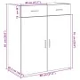 Aparador madera de ingeniería gris Sonoma 80x42,5x93 cm de , Aparadores - Ref: Foro24-3281474, Precio: 143,81 €, Descuento: %