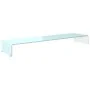 Mueble TV/Elevador de monitor cristal verde 120x30x13 cm de , Muebles TV - Ref: Foro24-244149, Precio: 120,66 €, Descuento: %