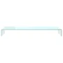 Mueble TV/Elevador de monitor cristal verde 120x30x13 cm de , Muebles TV - Ref: Foro24-244149, Precio: 120,66 €, Descuento: %