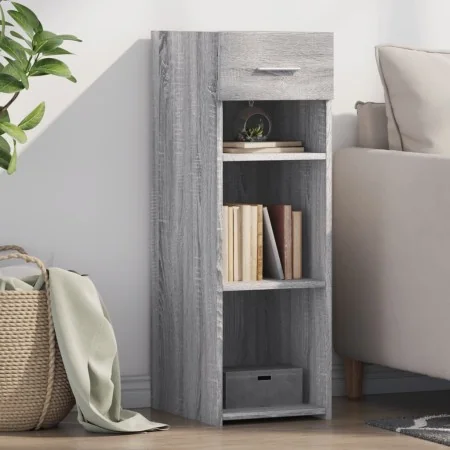 Aparador de madera de ingeniería gris Sonoma 30x42,5x93 cm by , Sideboards - Ref: Foro24-846311, Price: 50,80 €, Discount: %