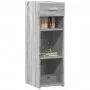 Aparador de madera de ingeniería gris Sonoma 30x42,5x93 cm by , Sideboards - Ref: Foro24-846311, Price: 50,80 €, Discount: %