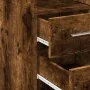 Aparador de madera de ingeniería roble ahumado 30x42,5x185 cm de , Aparadores - Ref: Foro24-846240, Precio: 90,76 €, Descuent...
