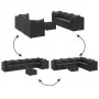 Set de muebles de jardín y cojines 7 pzas ratán sintético negro von , Gartensets - Ref: Foro24-3308179, Preis: 553,48 €, Raba...