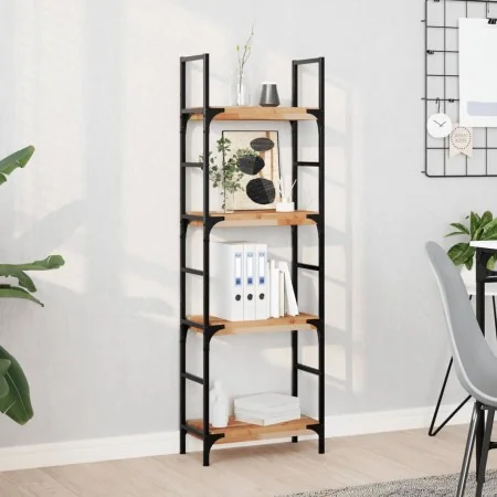 Estante flotante madera acacia maciza acabado aceite 60x20x4 cm by , Shelves and shelves - Ref: Foro24-3279579, Price: 32,31 ...