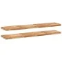 Estante flotante 2 uds madera acacia acabado aceite 120x30x4 cm von , Regale und Regale - Ref: Foro24-3279620, Preis: 140,66 ...