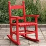 Mecedora para niños madera maciza de álamo roja | Foro24.es | Tu tienda online para hogar, jardín y más Foro24.es