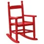 Mecedora para niños madera maciza de álamo roja | Foro24.es | Tu tienda online para hogar, jardín y más Foro24.es