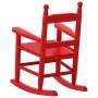 Mecedora para niños madera maciza de álamo roja | Foro24.es | Tu tienda online para hogar, jardín y más Foro24.es