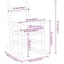 Mecedora para niños madera maciza de álamo roja | Foro24.es | Tu tienda online para hogar, jardín y más Foro24.es
