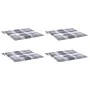 Cojines de silla de jardín 4 uds tela a cuadros gris 40x40x3 cm de , Cojines para sillas y sofás - Ref: Foro24-314036, Precio...