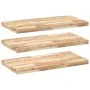 Estantes flotantes 3 uds madera acacia sin tratar 80x40x4 cm de , Estantes y estanterías - Ref: Foro24-3279477, Precio: 180,4...