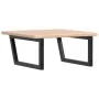 Estante de lavabo de pared de acero y madera maciza de roble von , Badezimmerwaschtische - Ref: Foro24-3302463, Preis: 103,95...