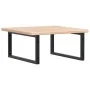 Estante de lavabo de pared de acero y madera maciza de roble von , Badezimmerwaschtische - Ref: Foro24-3302461, Preis: 104,64...
