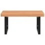 Estante de lavabo de pared de acero y madera maciza de haya von , Badezimmerwaschtische - Ref: Foro24-3302513, Preis: 111,19 ...