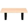 Estante de lavabo de pared de acero y madera maciza de roble | Foro24.es | Tu tienda online para hogar, jardín y más Foro24.es