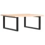 Estante de lavabo de pared de acero y madera maciza de roble von , Badezimmerwaschtische - Ref: Foro24-3302629, Preis: 85,55 ...