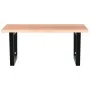 Estante de lavabo de pared de acero y madera maciza de roble by , bathroom vanities - Ref: Foro24-3302643, Price: 88,91 €, Di...