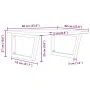 Estante de lavabo de pared de acero y madera maciza de roble by , bathroom vanities - Ref: Foro24-3302643, Price: 88,91 €, Di...