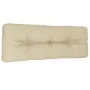 Cojín para sofá de palets de tela beige 120x40x12 cm by , Cushions for chairs and sofas - Ref: Foro24-360626, Price: 33,98 €,...