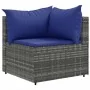 Set of 11 garden sofas and cushions synthetic rattan gray | Foro24.es | Tu tienda online para hogar, jardín y más Foro24.es