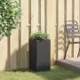 Jardinera de ratán sintético negra 30x30x60 cm von , Töpfe und Pflanzgefäße - Ref: Foro24-366410, Preis: 53,58 €, Rabatt: %