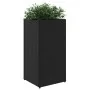Jardinera de ratán sintético negra 30x30x60 cm von , Töpfe und Pflanzgefäße - Ref: Foro24-366410, Preis: 53,58 €, Rabatt: %