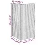 Jardinera de ratán sintético negra 30x30x60 cm von , Töpfe und Pflanzgefäße - Ref: Foro24-366410, Preis: 53,58 €, Rabatt: %