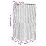 Jardinera de ratán sintético gris 30x30x60 cm von , Töpfe und Pflanzgefäße - Ref: Foro24-366412, Preis: 51,51 €, Rabatt: %