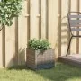 Jardinera de ratán sintético gris 36x30x32 cm by , Pots and planters - Ref: Foro24-366427, Price: 41,42 €, Discount: %