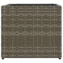 Jardinera de ratán sintético gris 36x30x32 cm by , Pots and planters - Ref: Foro24-366427, Price: 41,42 €, Discount: %