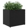 Jardinera de ratán sintético negra 36x30x32 cm by , Pots and planters - Ref: Foro24-366425, Price: 37,03 €, Discount: %
