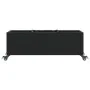 Jardinera con ruedas y 3 maceteros ratán PE negro 107x32x38 cm by , Pots and planters - Ref: Foro24-366419, Price: 70,85 €, D...