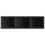 Jardinera con ruedas y 3 maceteros ratán PE negro 107x32x38 cm by , Pots and planters - Ref: Foro24-366419, Price: 70,85 €, D...