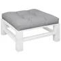 Cojín para sofá de palets de tela gris 80x80x12 cm by , Cushions for chairs and sofas - Ref: Foro24-360492, Price: 41,87 €, D...