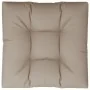Cojín para sofá de palets de tela gris taupé 80x80x12 cm by , Cushions for chairs and sofas - Ref: Foro24-360499, Price: 37,6...
