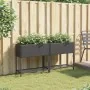 Jardineras con estante 2 uds ratán sintético negro 70x28x70 cm de , Maceteros y jardineras - Ref: Foro24-3210510, Precio: 115...