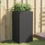 Jardineras 2 unidades ratán sintético negro 40x40x80 cm | Foro24.es | Tu tienda online para hogar, jardín y más Foro24.es